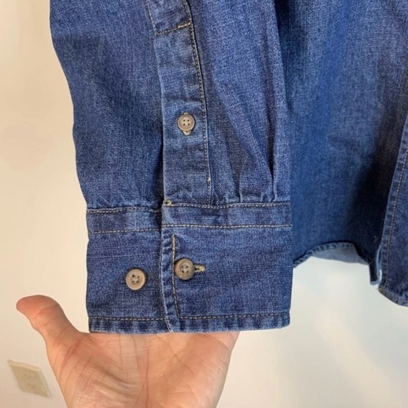 Outdoor Life Men’s Denim Button Down Shirt- XL - Picture 5 of 8